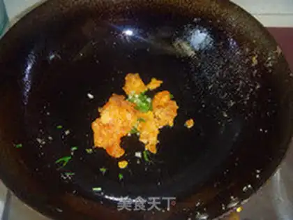 Make Salted egg yellow tea mushrooms step 8