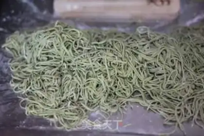 Make Green noodles step 7