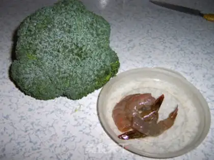Make Shrimp broccoli step 0