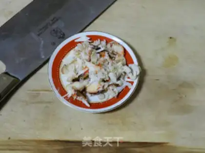 Make Crab almond mushrooms step 1