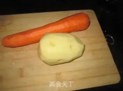 Make Potato carrots step 0