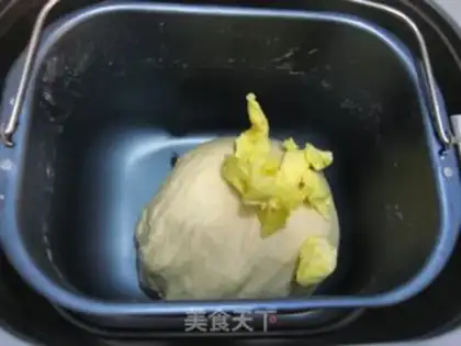 Make Blueberry caterpillar bread step 1