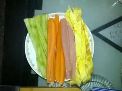 Make Simple sushi step 1