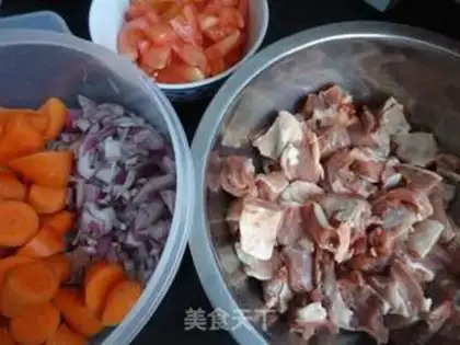 Make Cow-covered rice step 2