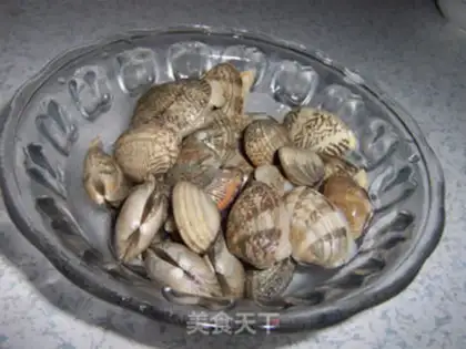 Make # Burning clams # step 1