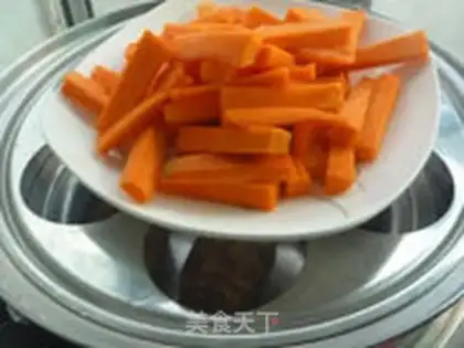 Make Kim Sha carrots step 4