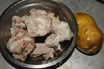 Make Potato burn ribs step 0