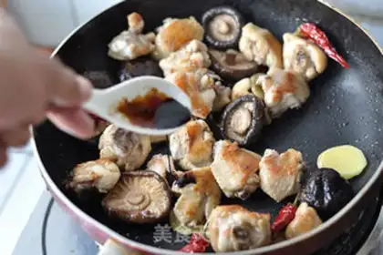 Make No oily mushroom chicken step 9