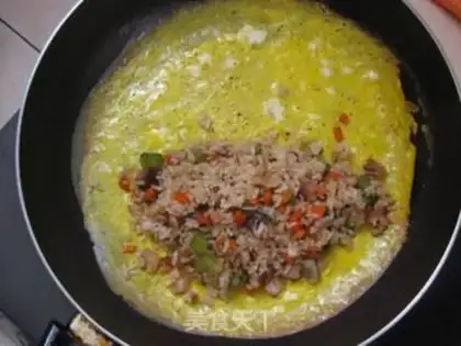 Make Egg-covered rice step 10