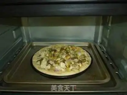 Make Black pepper beef pizza step 10