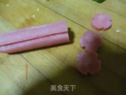 Make Autumn fried ham step 2