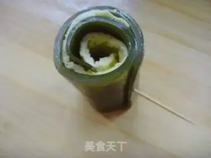Make Sea belt egg rolls step 10