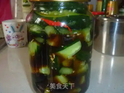 Make Cucumbers with sugar acetate step 7