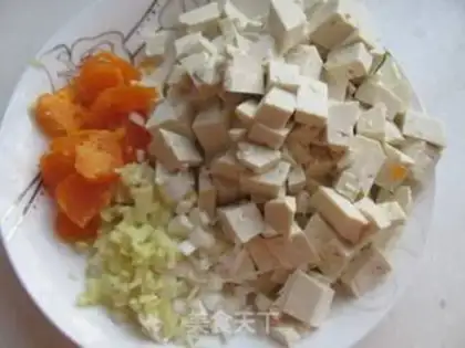 Make Gold tofu step 1