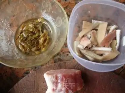 Make Dry bean rice steam step 0