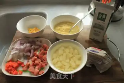 Make Corn soup step 0