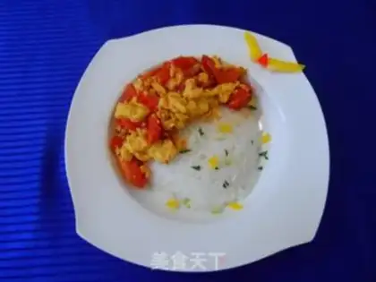 Make Tomato eggs and rice step 3