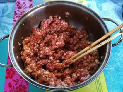 Make Fresh meat buns step 6