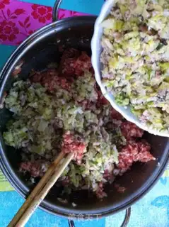 Make Fresh meat buns step 7