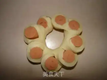 Make Sausage flower bread step 6