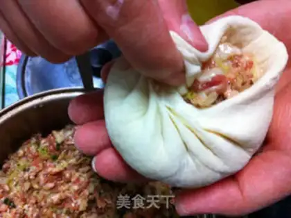 Make Fresh meat buns step 12