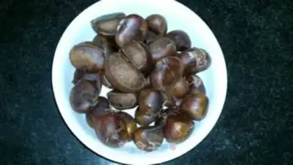 Make Milky chestnut cake step 0