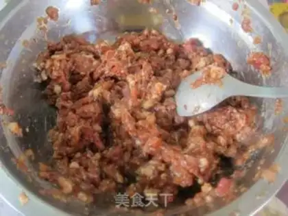 Make Meatloaf steamed eggs step 1