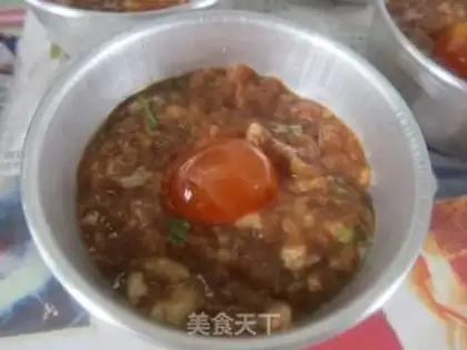 Make Meatloaf steamed eggs step 5