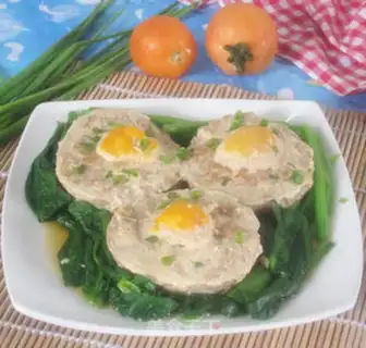 Make Meatloaf steamed eggs step 8