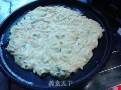 Make cucumber onion eggcake step 6