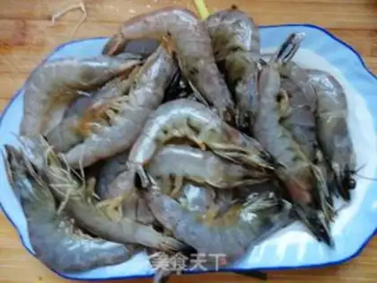 Make Salt shrimp step 1