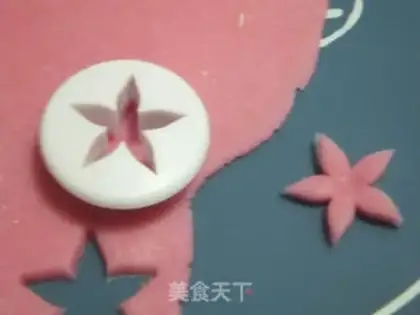 Make Five-leaf rice cake step 2