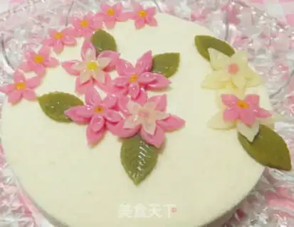 Make Five-leaf rice cake step 6