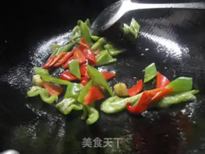 Make Twin pepper apple chicken step 6