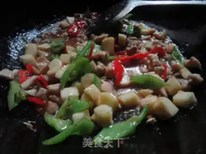 Make Twin pepper apple chicken step 9