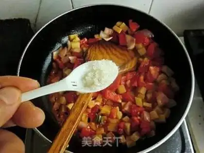 Make Potato caps on the ears step 13