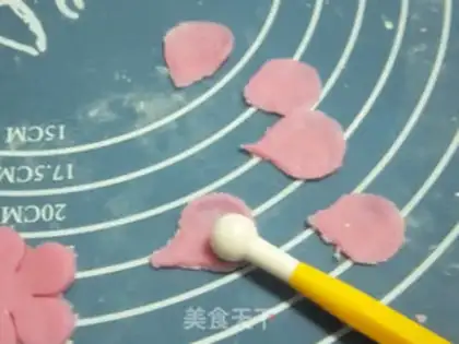 Make Rose rice cake step 4