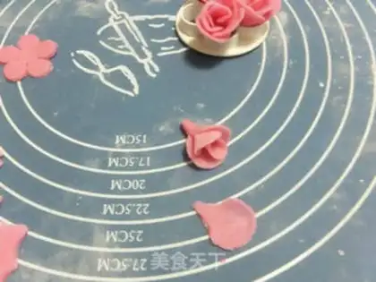 Make Rose rice cake step 6