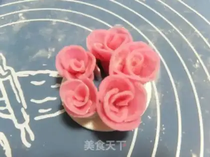 Make Rose rice cake step 7