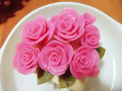 Make Rose rice cake step 8