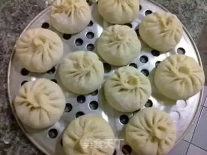 Make Onion meat buns step 19