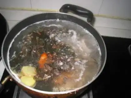 Make Fish-scarbed and thin soup step 4