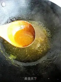 Make Curry juice pearls round step 13
