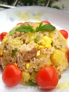 Make Pineapple chicken fried rice step 0