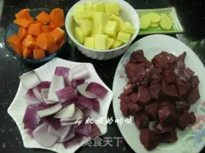 Make Potato beef step 1