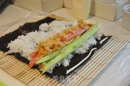 Make Homemade sushi step 3