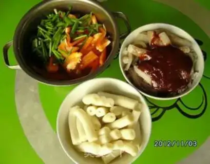 Make Empty-year-old fried squid step 2
