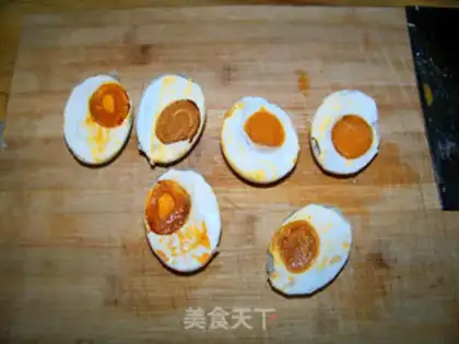 Make The butter, the salted duck egg step 7