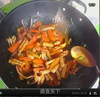 Make Empty-year-old fried squid step 5