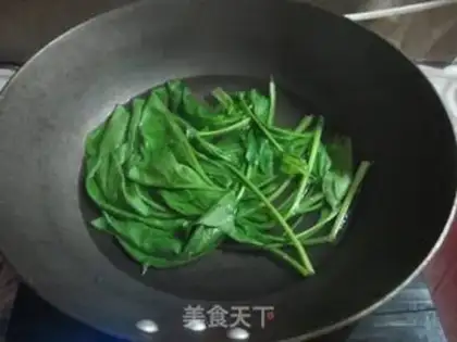 Make Squirty spinach step 1